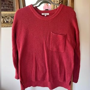 Madewl size m salmon colored sweater